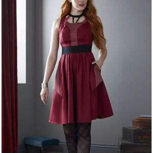 Her Universe Marvel Wanda Maximoff Scarlet Witch Swing Dress Size XL Pockets New